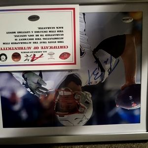 Autographed Tom Brady photo with COA